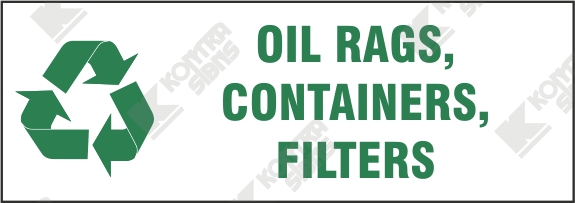 Oil, Rags, Containers, Filters