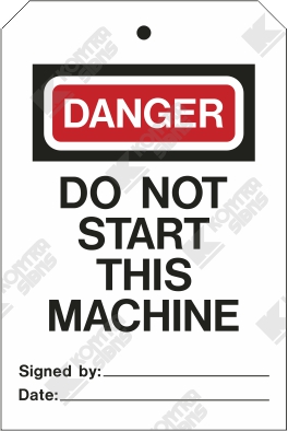 Danger - Do Not Start This MachineDanger - Do Not Start This Machine